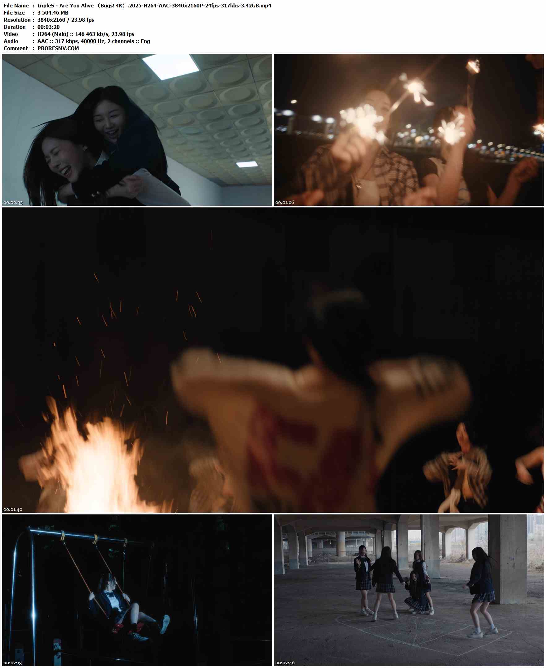 tripleS - Are You Alive （Bugs! 4K）.2025-H264-AAC-3840x2160P-24fps-317kbs-3.42GB官方MV_高清MV